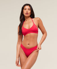 Dipped Front Bikini Thong Carmine Red