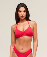 Minimal Bikini Top Carmine Red