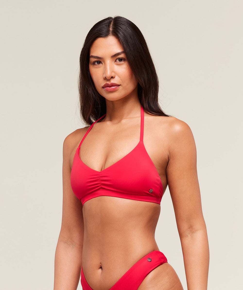 Minimal Bikini Top Carmine Red