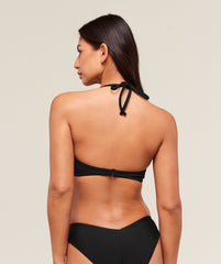 Twist Front Bikini Top Black