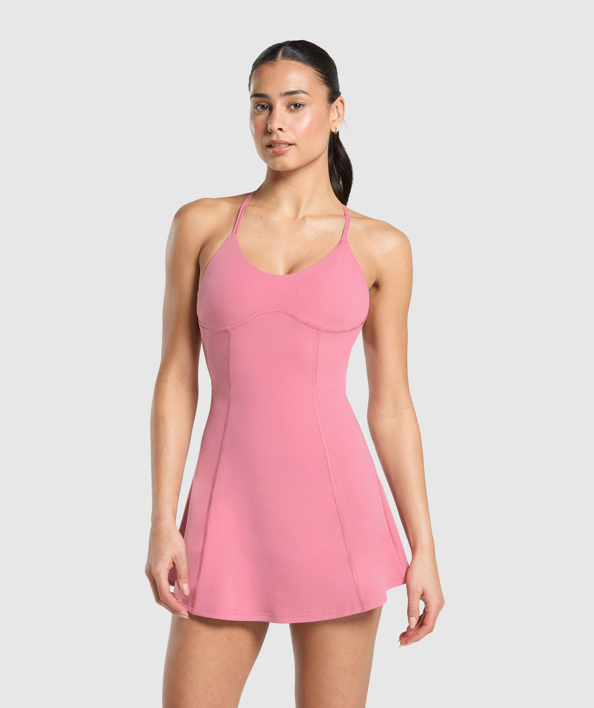 Strappy 2-in-1 Dress Sunset Pink
