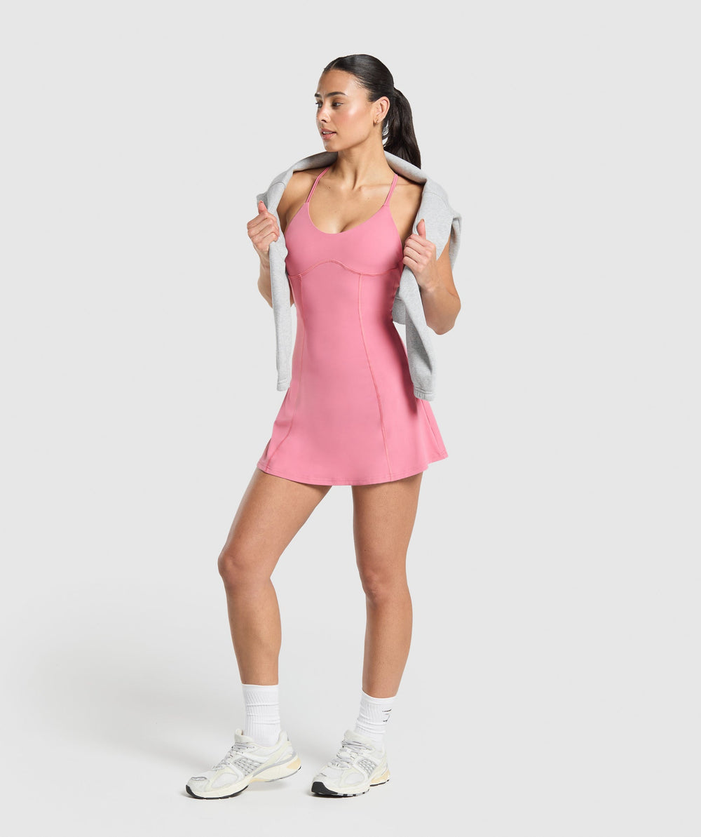 Strappy 2-in-1 Dress Sunset Pink