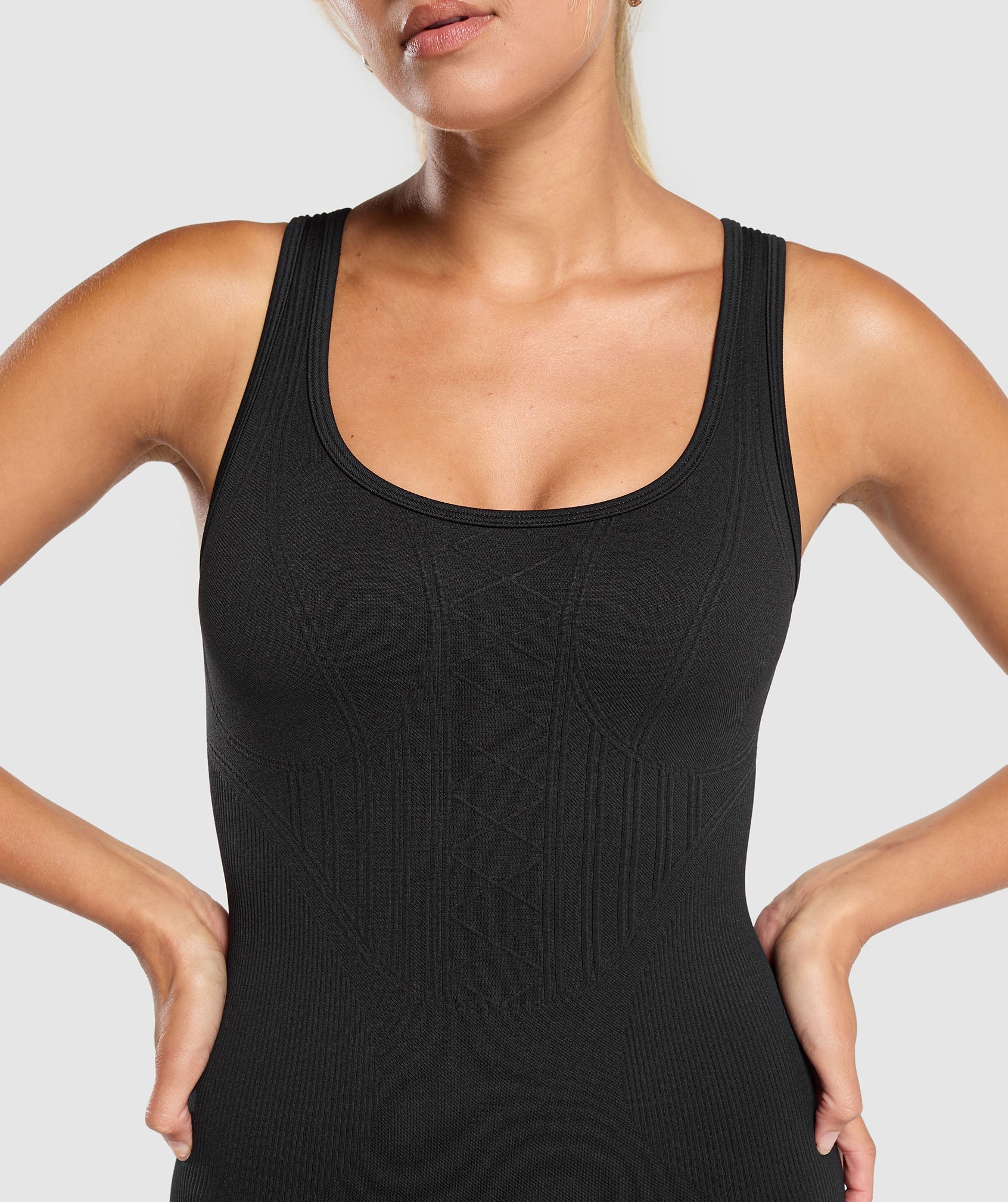 Corset Seamless Bodysuit Black