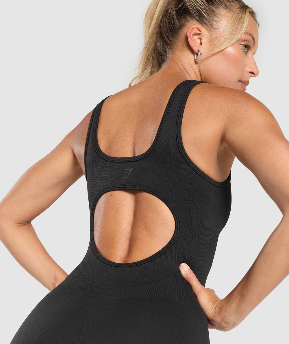 Corset Seamless Bodysuit Black