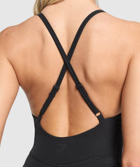 Strappy All in One Bodysuit Black