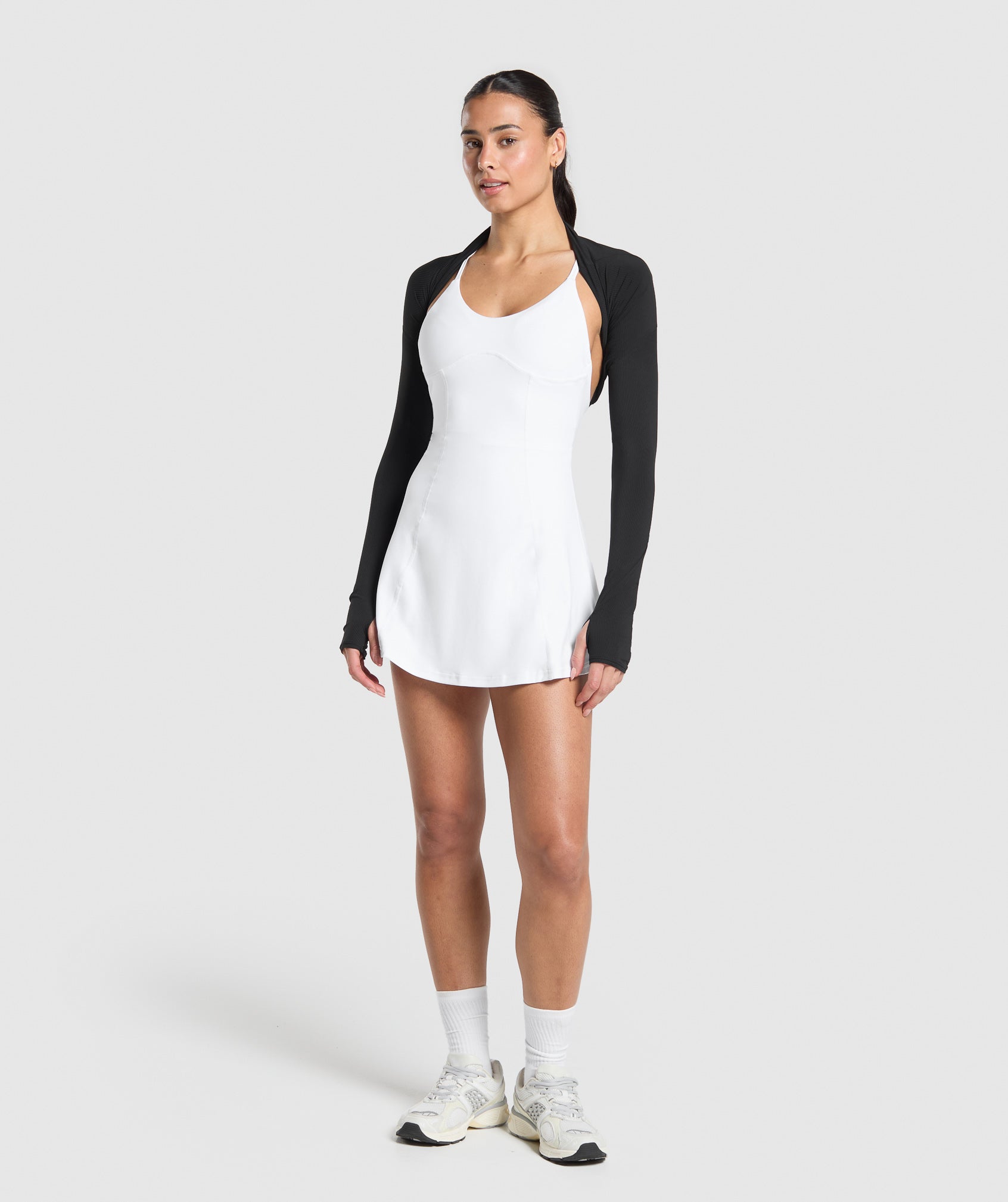 Strappy 2-in-1 Dress White