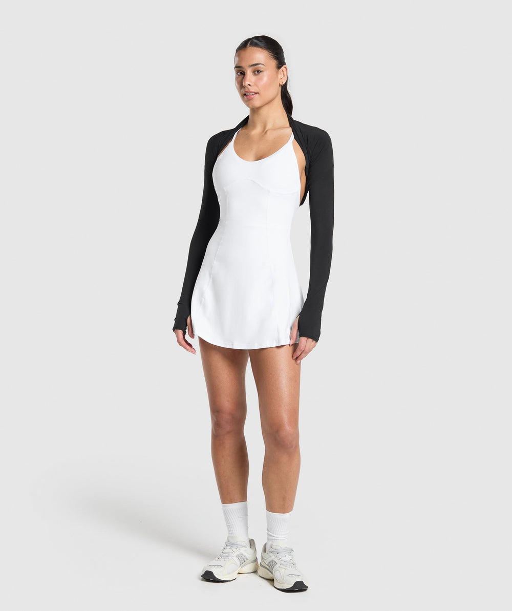 Strappy 2-in-1 Dress White