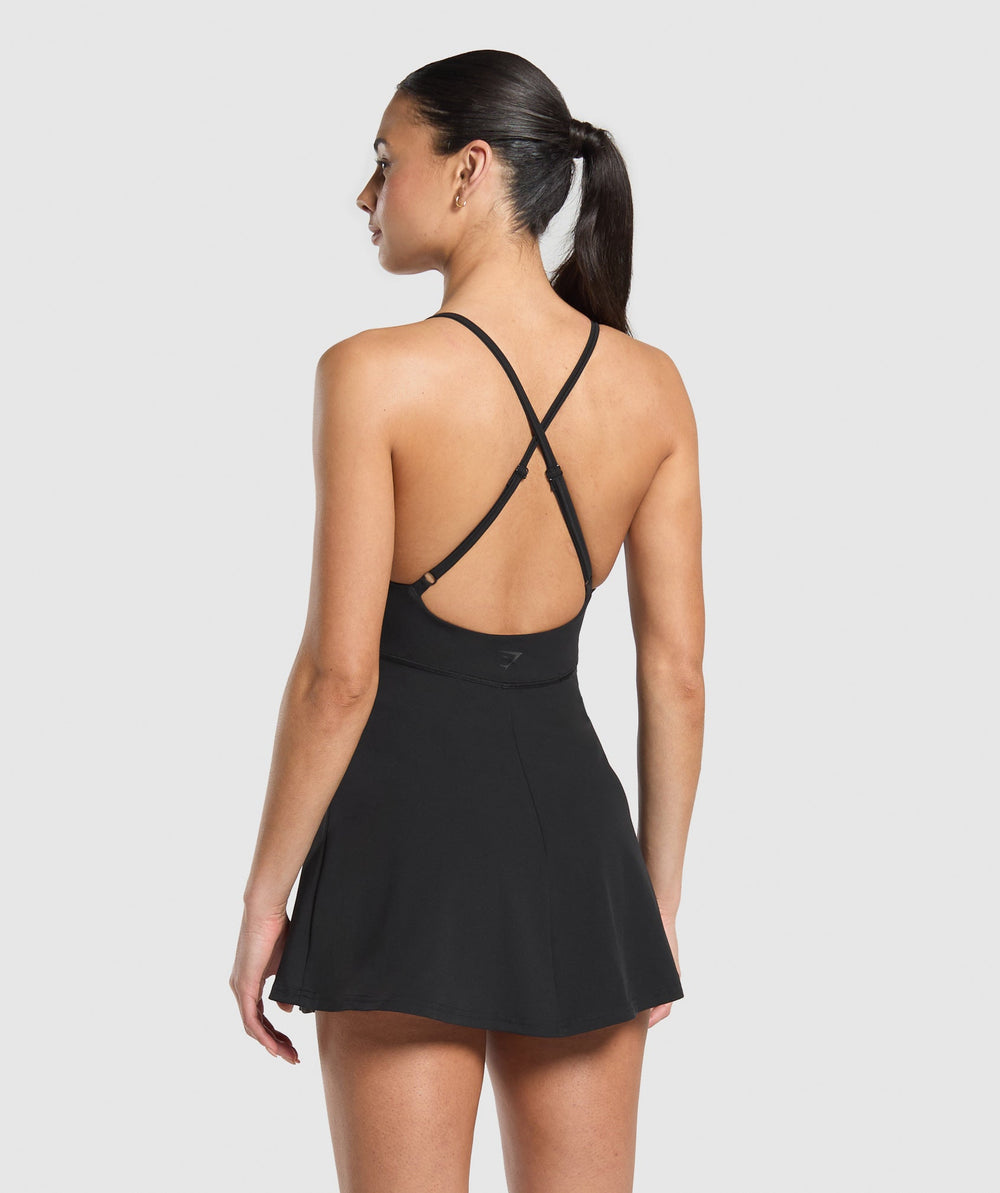 Strappy 2-in-1 Dress Black