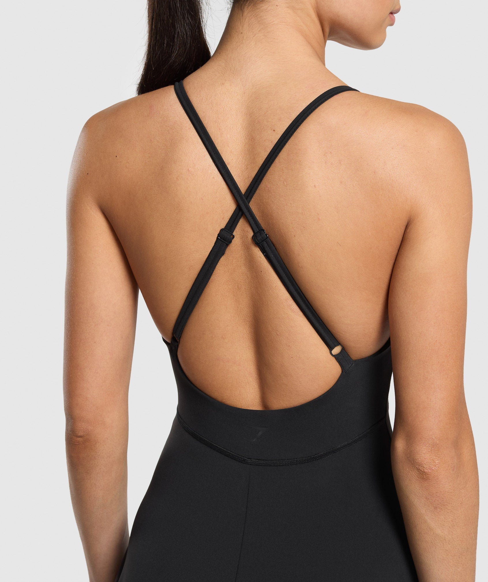 Strappy 2-in-1 Dress Black