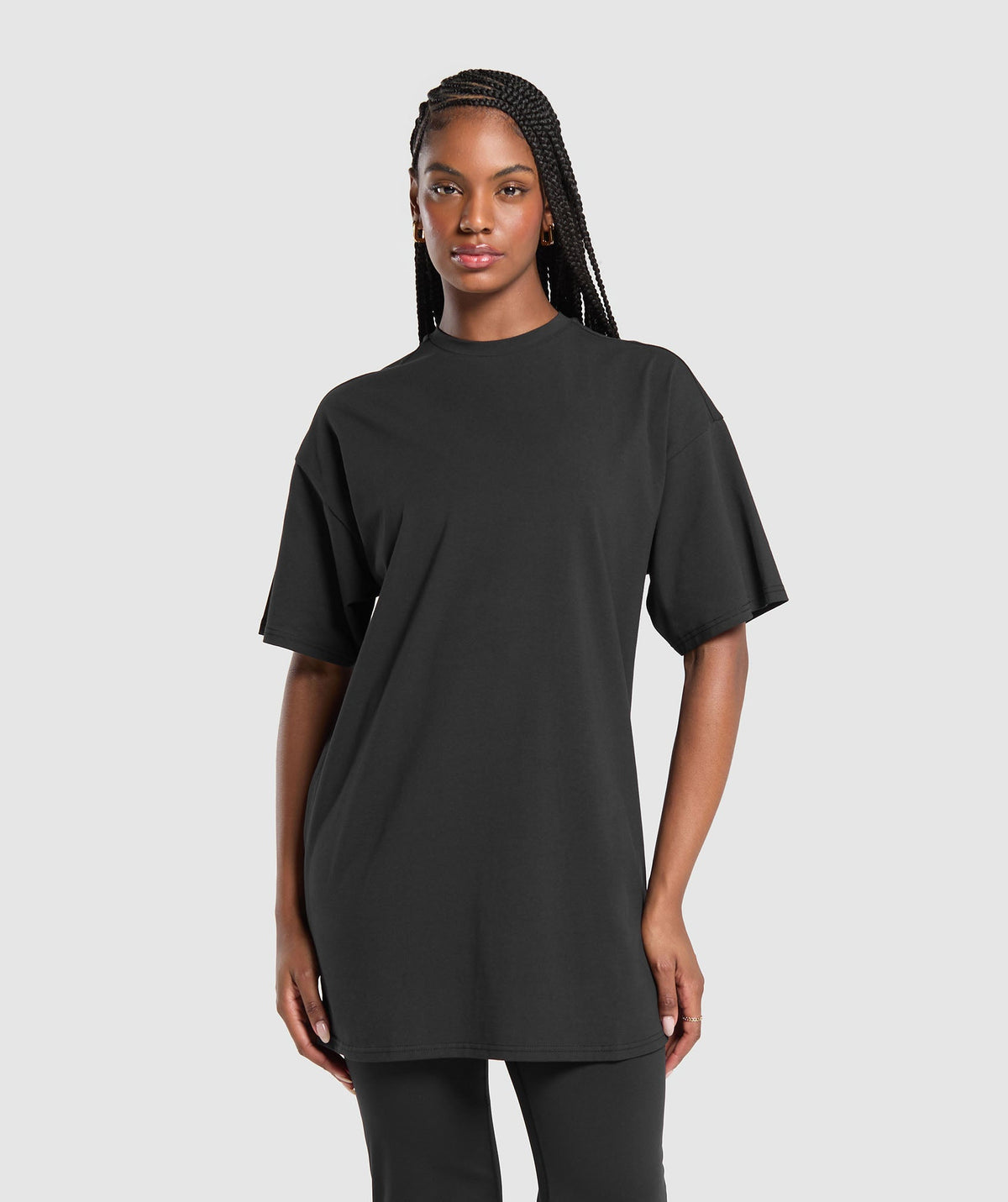 Oversized T-Shirt Dress Black