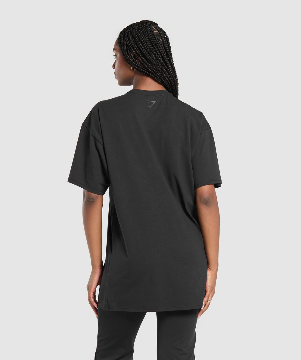 Oversized T-Shirt Dress Black