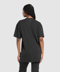 Oversized T-Shirt Dress Black
