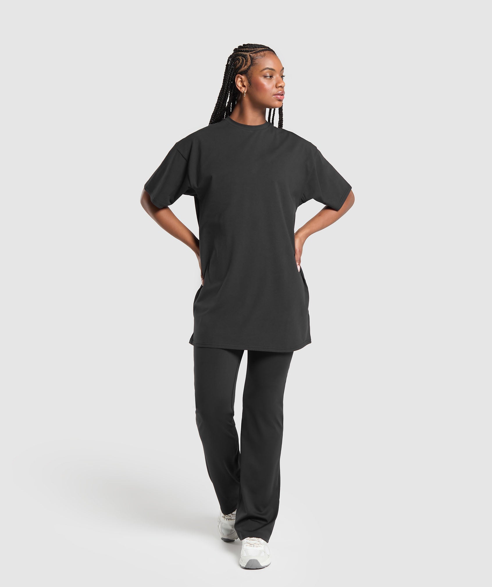 Oversized T-Shirt Dress Black