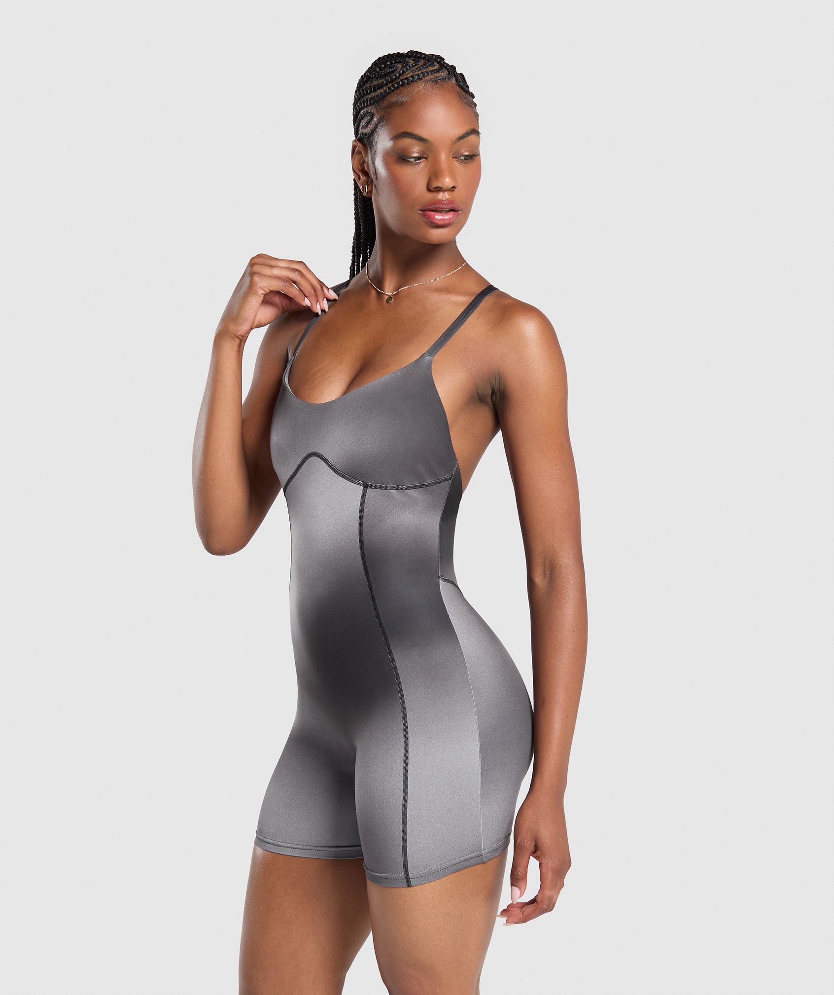 Strappy All in One Metal Grey