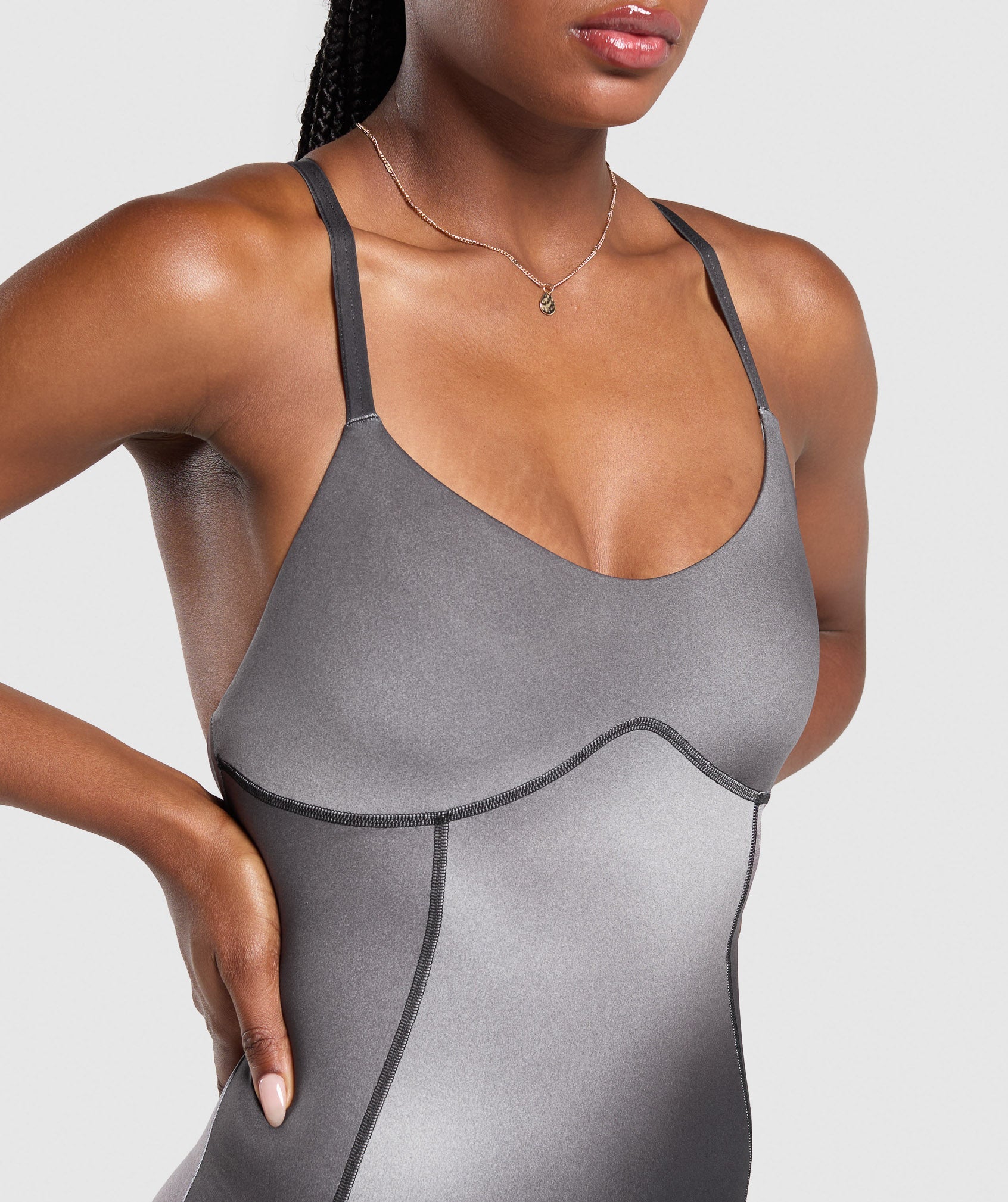 Strappy All in One Metal Grey