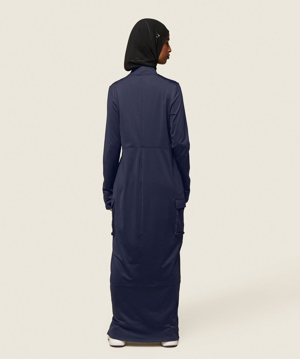 GS x Leana Deeb Abaya Midnight Blue