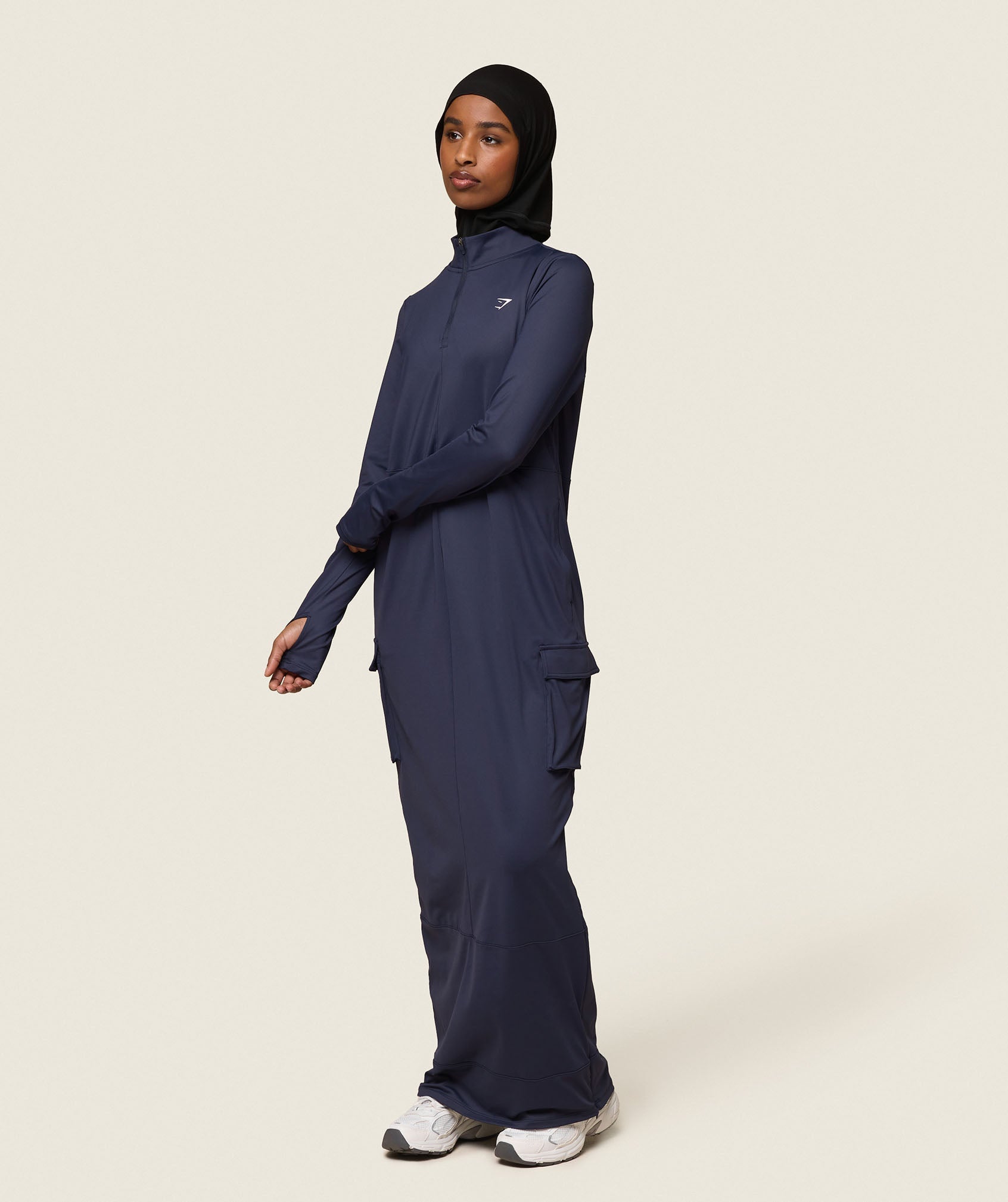 GS x Leana Deeb Abaya Midnight Blue