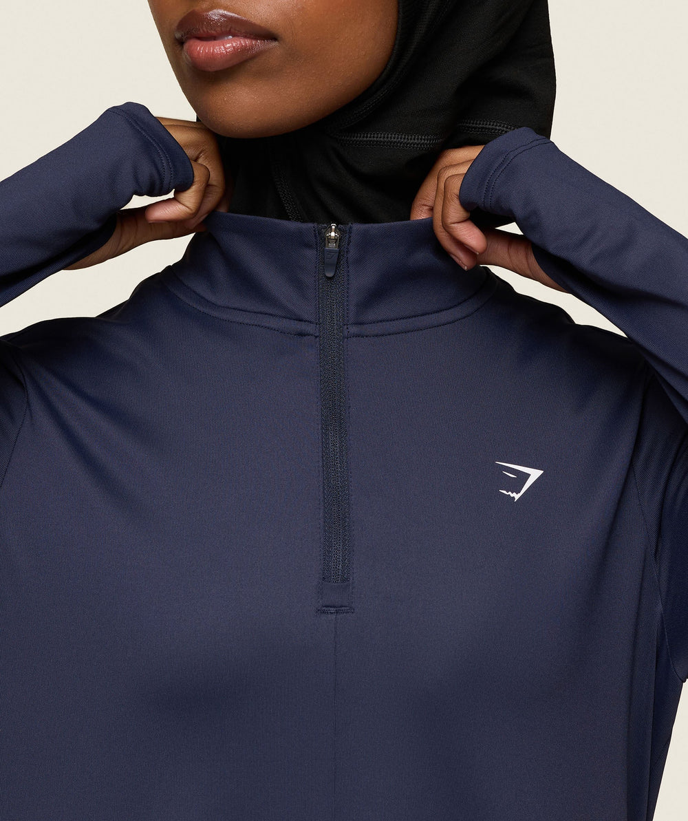 GS x Leana Deeb Abaya Midnight Blue