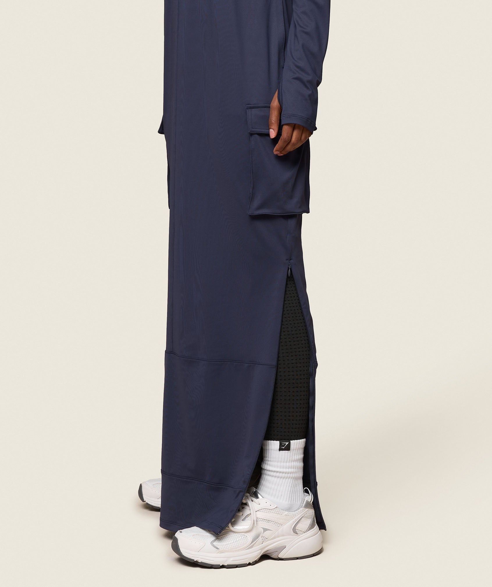 GS x Leana Deeb Abaya Midnight Blue