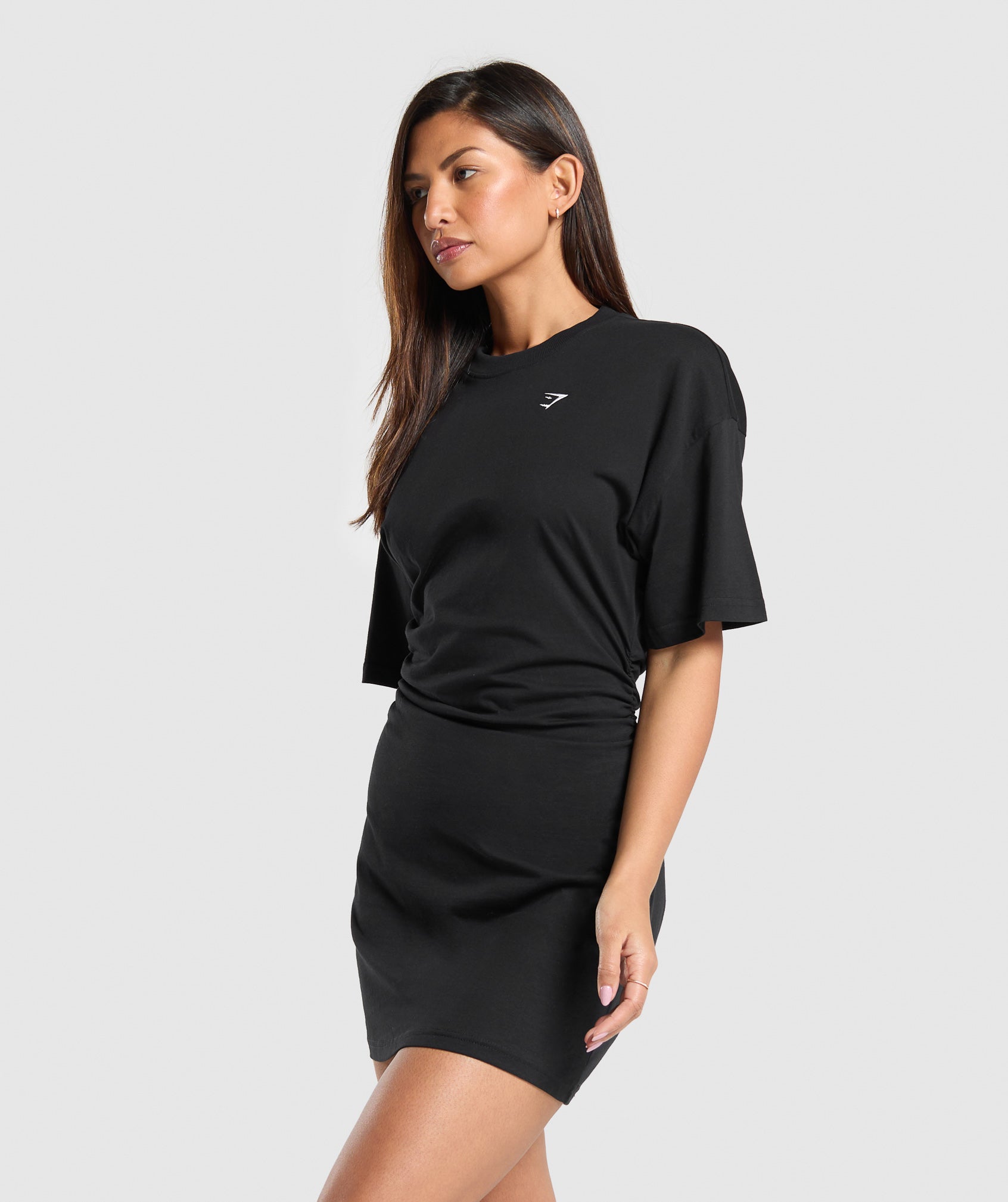 Lifting Longline T-Shirt Dress Black
