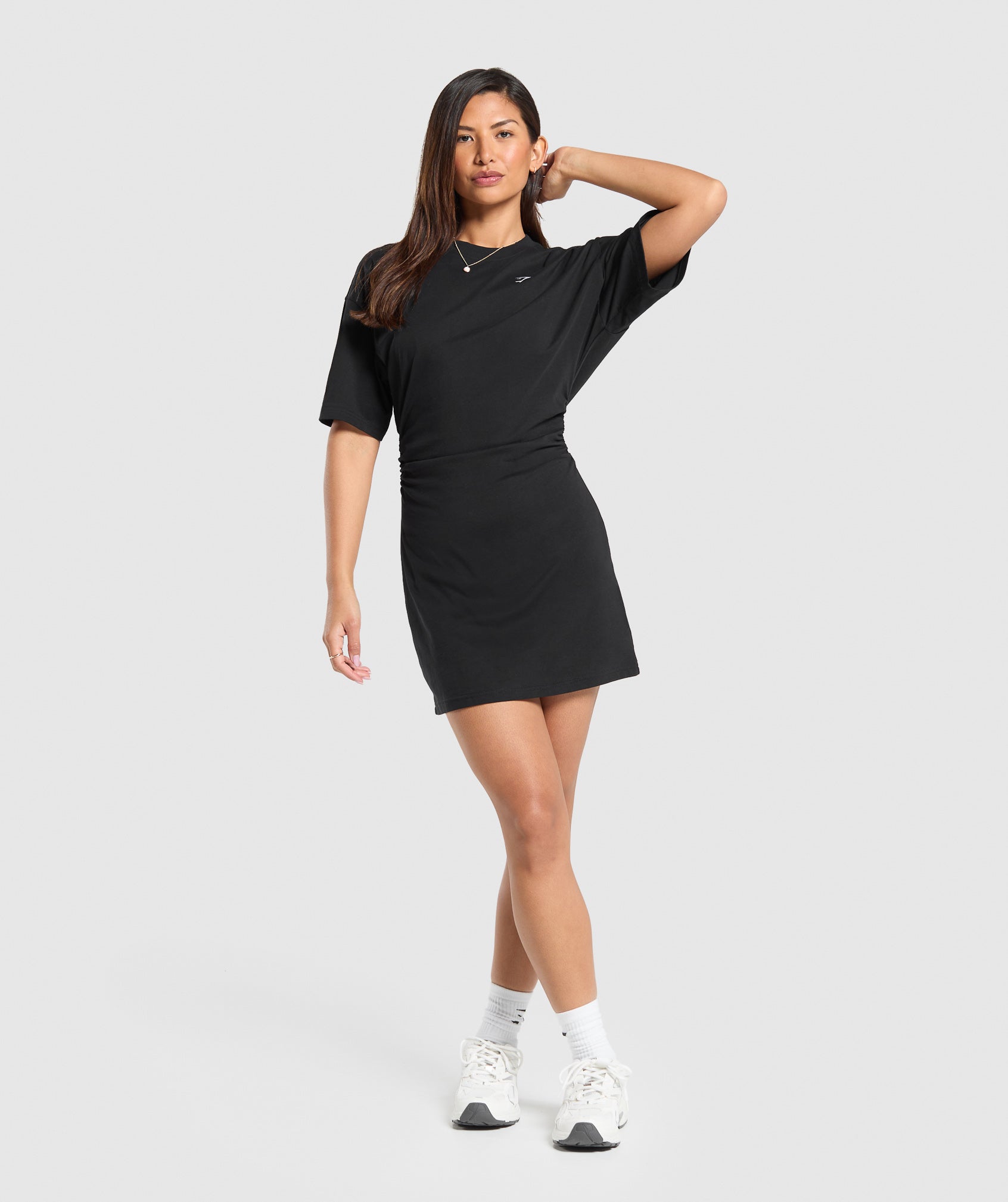 Lifting Longline T-Shirt Dress Black