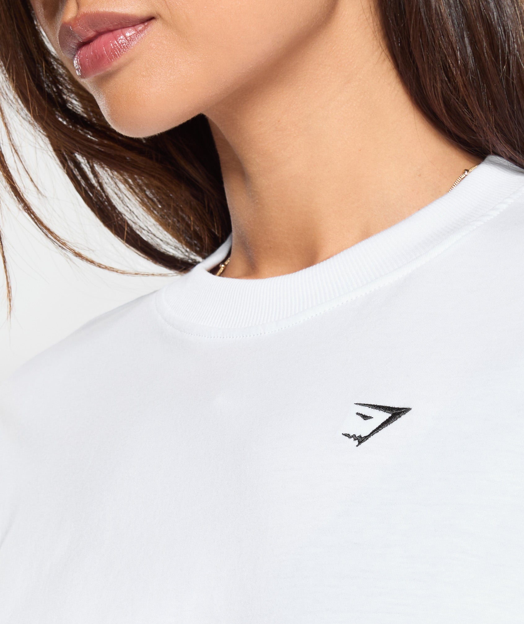 Lifting Longline T-Shirt Dress White