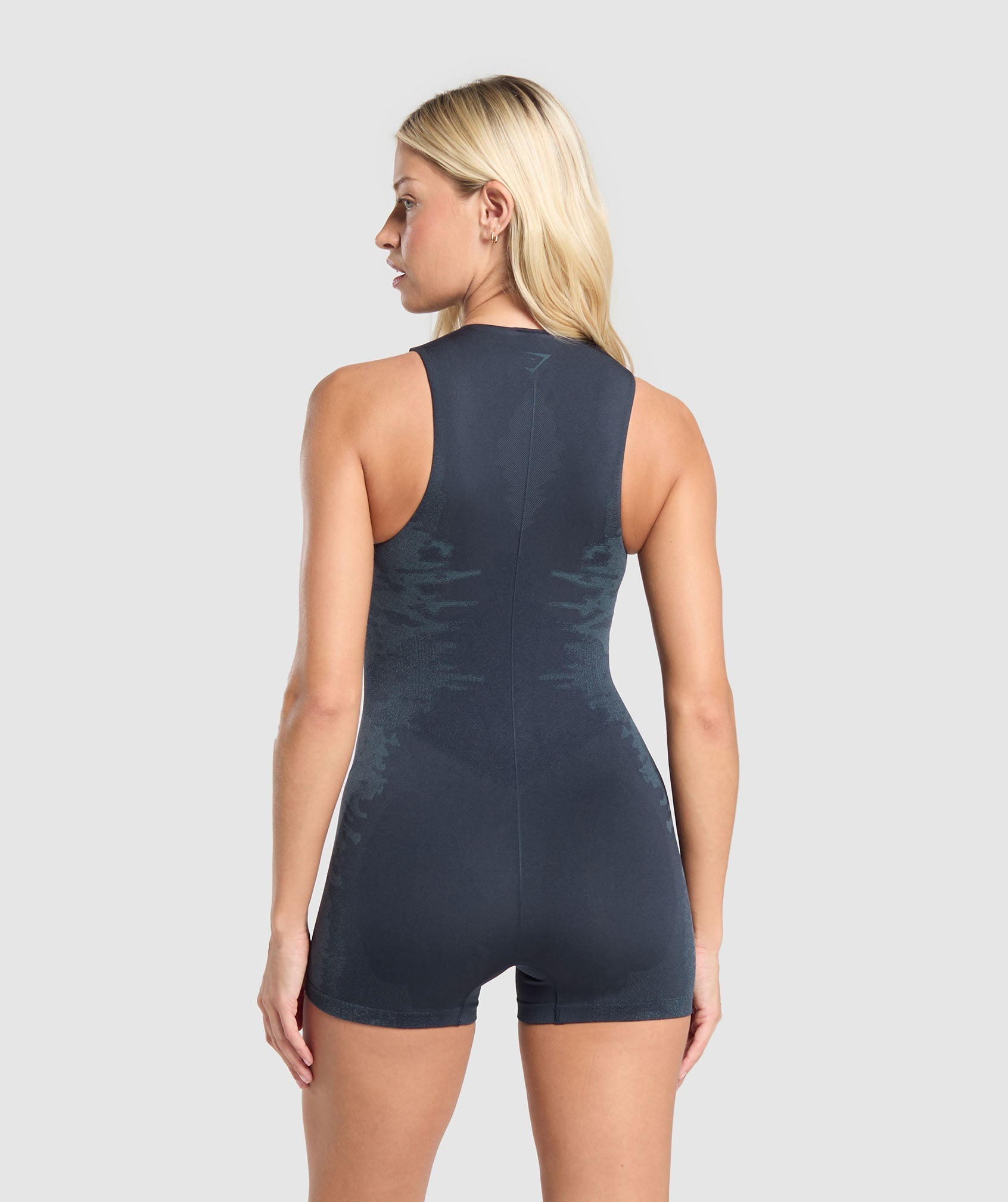 Caged Seamless All In One Blue