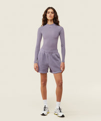 everywear Long Sleeve Active Bodysuit Fog Purple