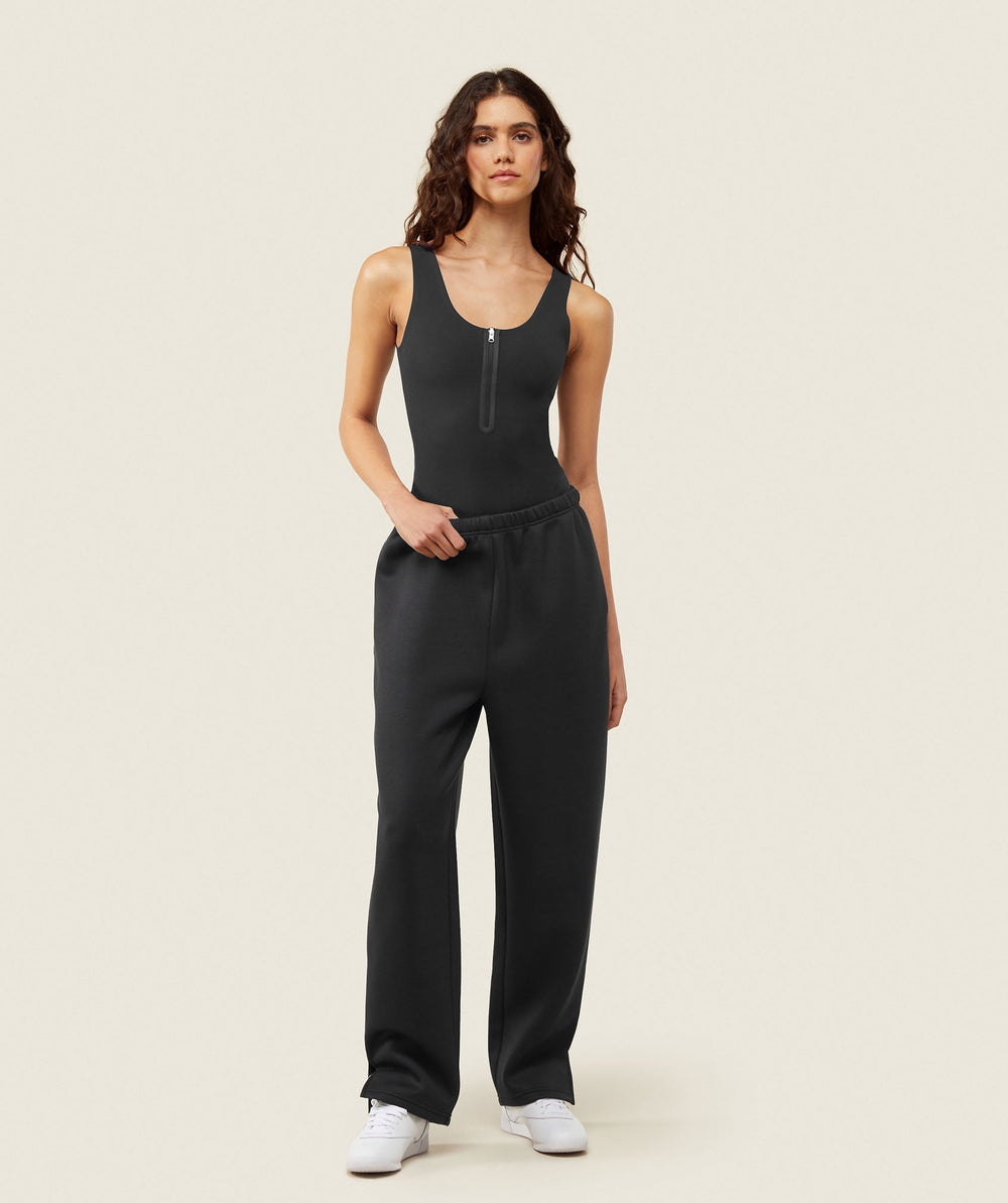 everywear Reversible Zip Leotard Black/Heavy Blue