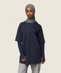 GS x Leana Deeb Oversized T-shirt Midnight Blue