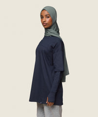 GS x Leana Deeb Oversized T-shirt Midnight Blue