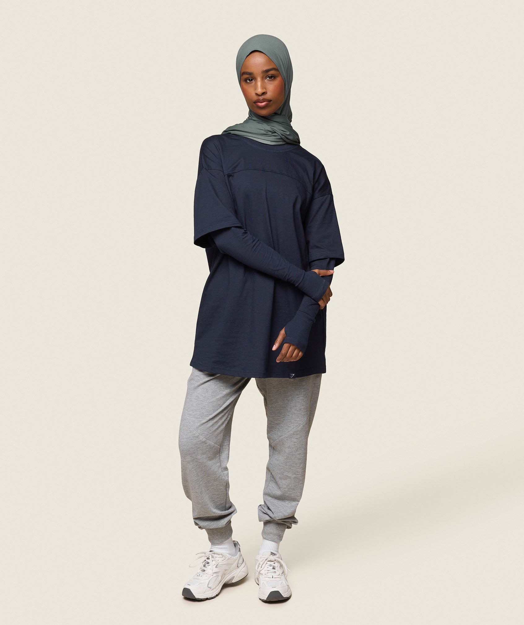 GS x Leana Deeb Oversized T-shirt Midnight Blue