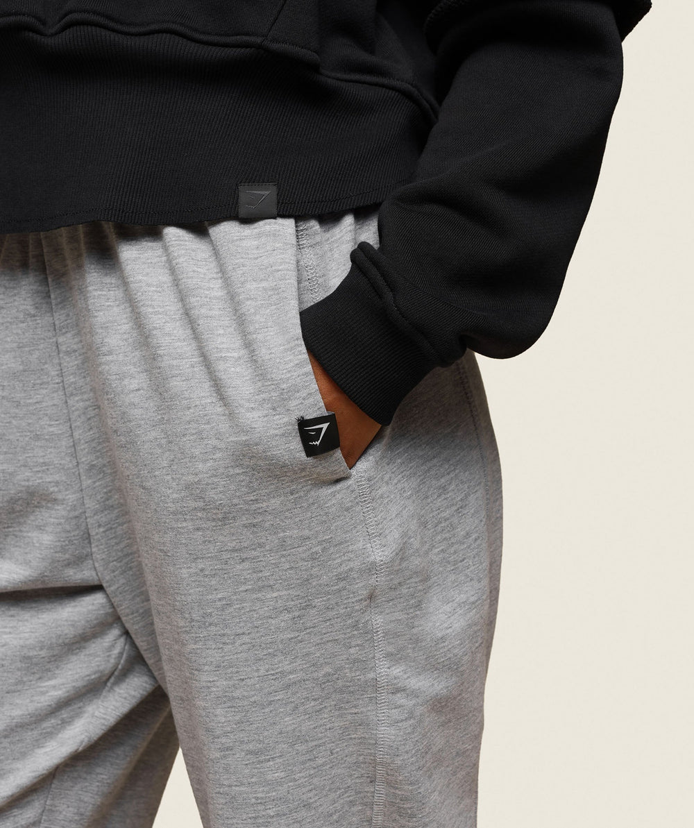 GS x Leana Deeb Training Joggers Light Grey Marl