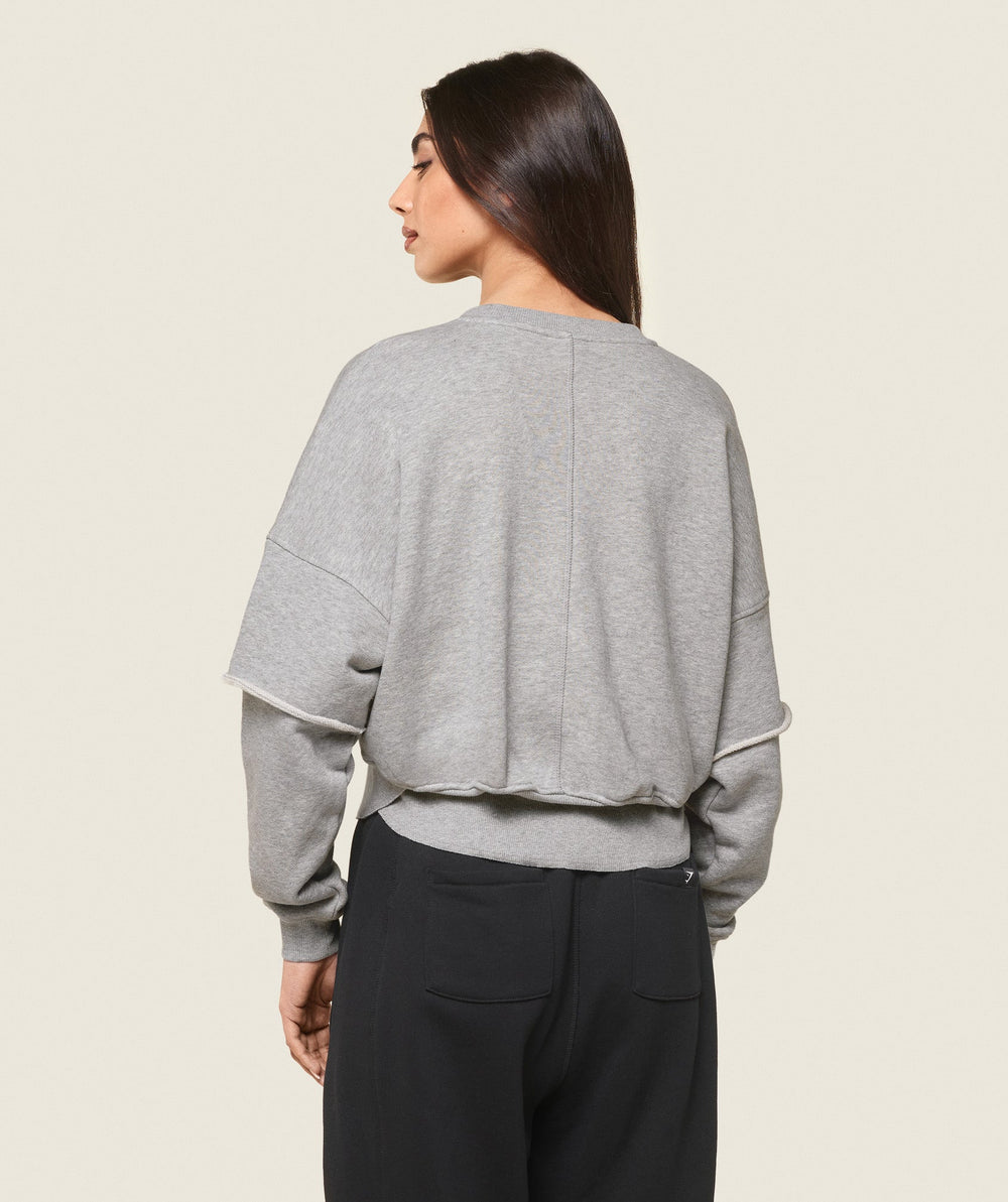 GS x Leana Deeb Sweat Light Grey Marl
