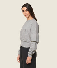 GS x Leana Deeb Sweat Light Grey Marl