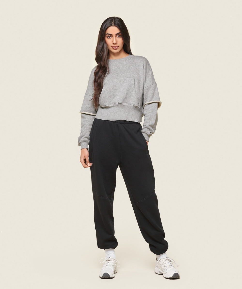 GS x Leana Deeb Sweat Light Grey Marl