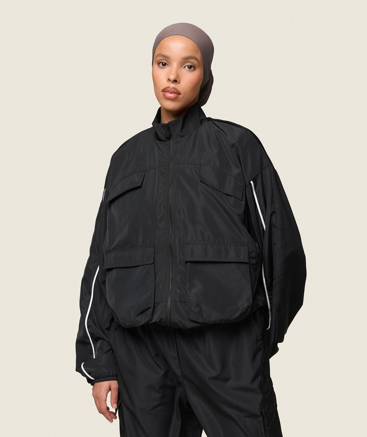 GS x Leana Deeb Woven Jacket Black