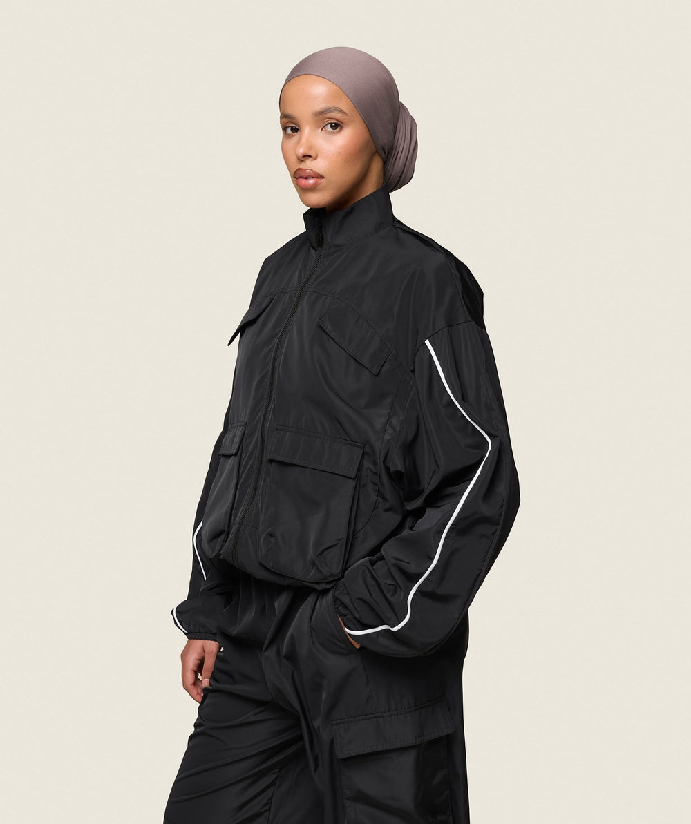 GS x Leana Deeb Woven Jacket Black