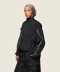 GS x Leana Deeb Woven Jacket Black