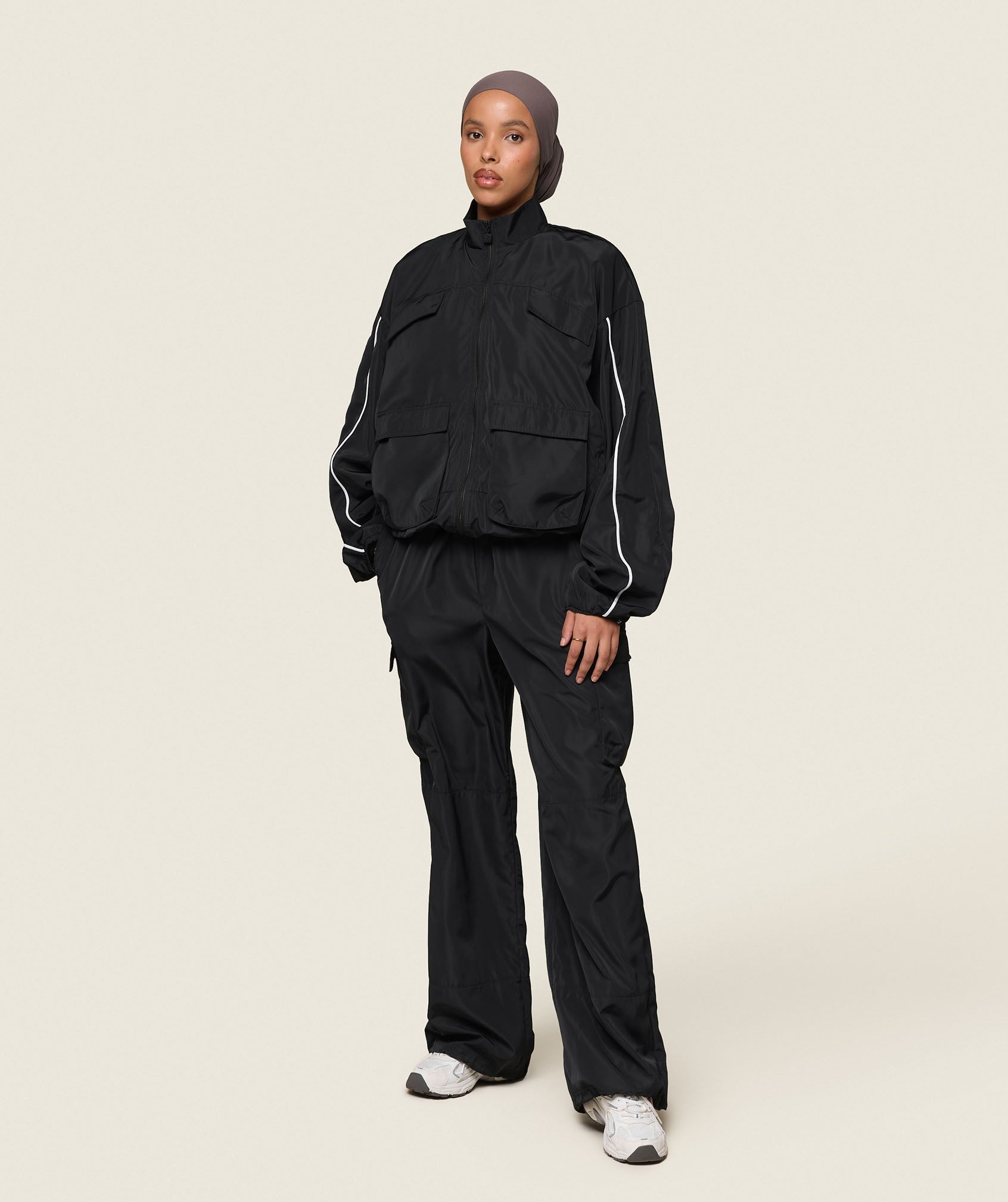 GS x Leana Deeb Woven Jacket Black