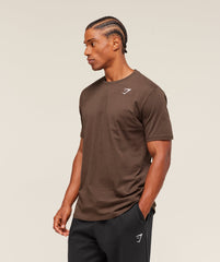 Crest T-Shirt Archive Brown
