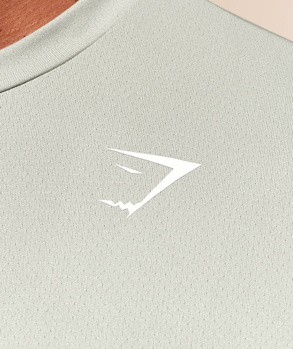 Oversized Performance T-Shirt Stone Grey