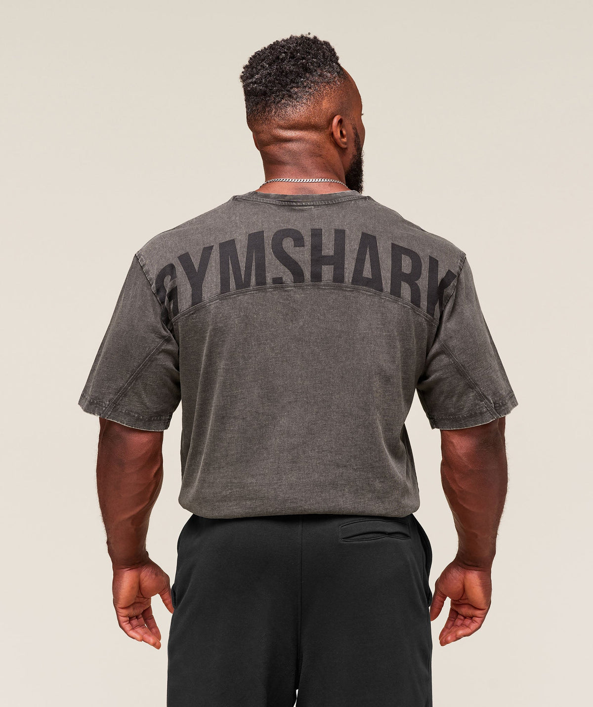 Power Washed T-Shirt Onyx Grey/Acid Wash Small Ball
