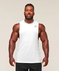 Critical Drop Arm Tank White