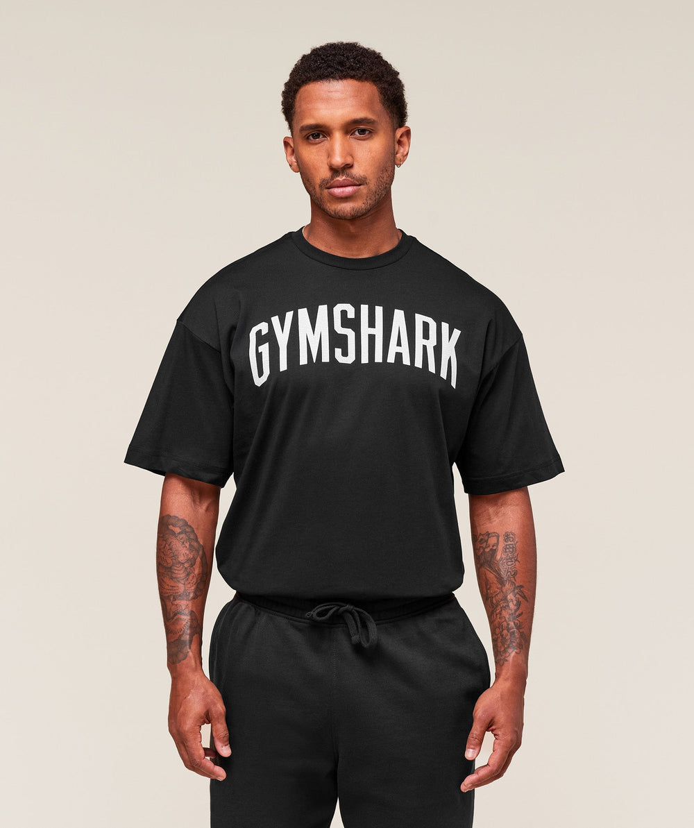 Worn Graphic T-Shirt Black