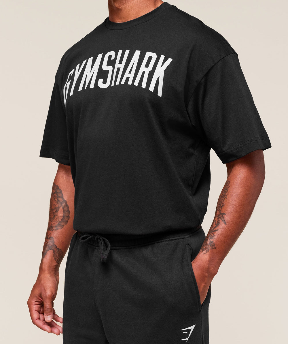 Worn Graphic T-Shirt Black
