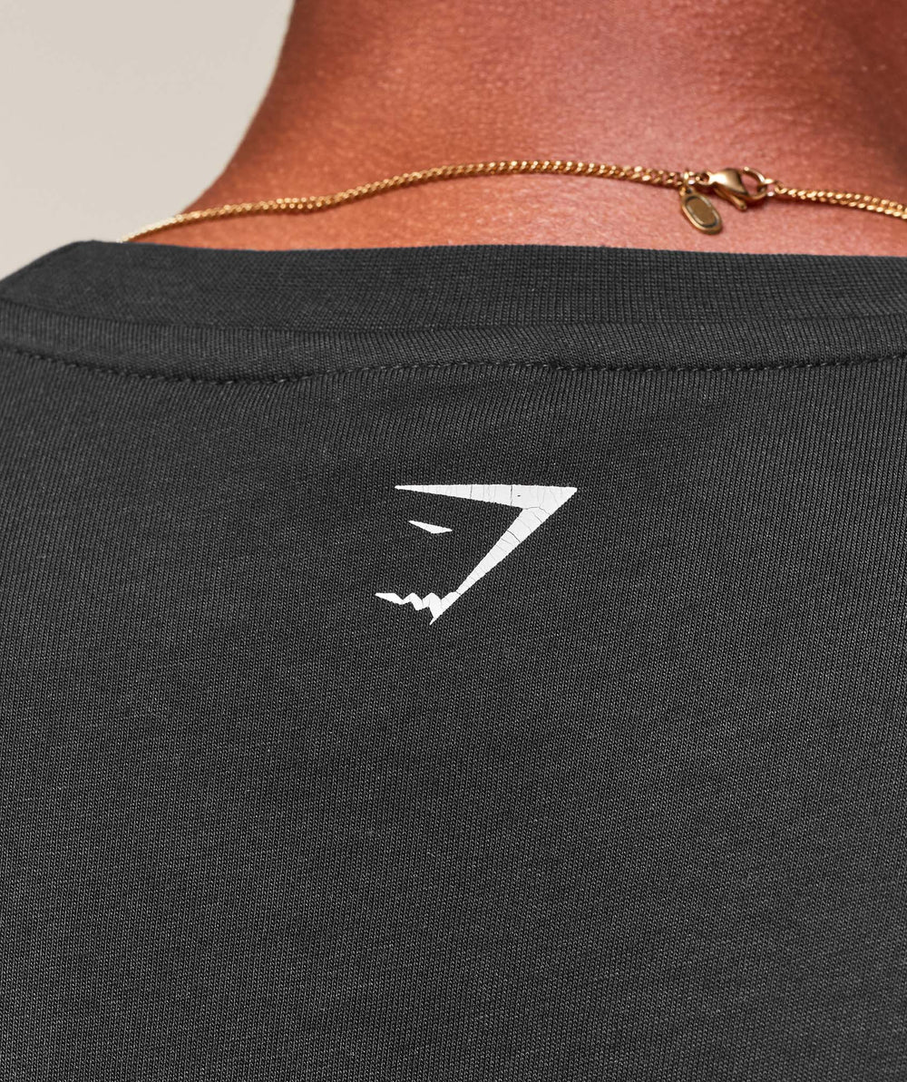 Worn Graphic T-Shirt Black