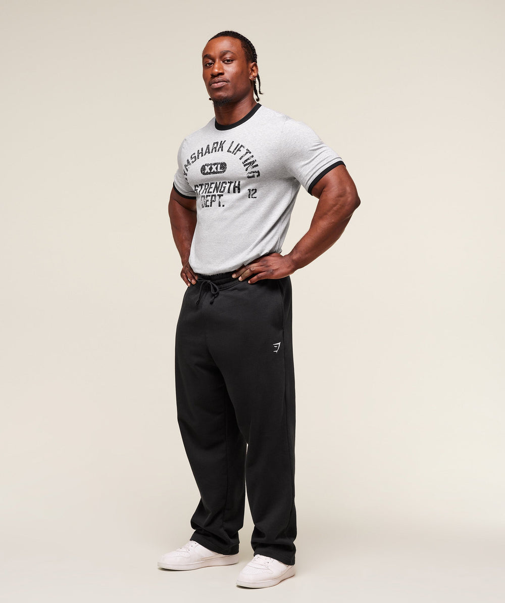 XXL Strength Dept Ringer T-Shirt Light Grey Core Marl