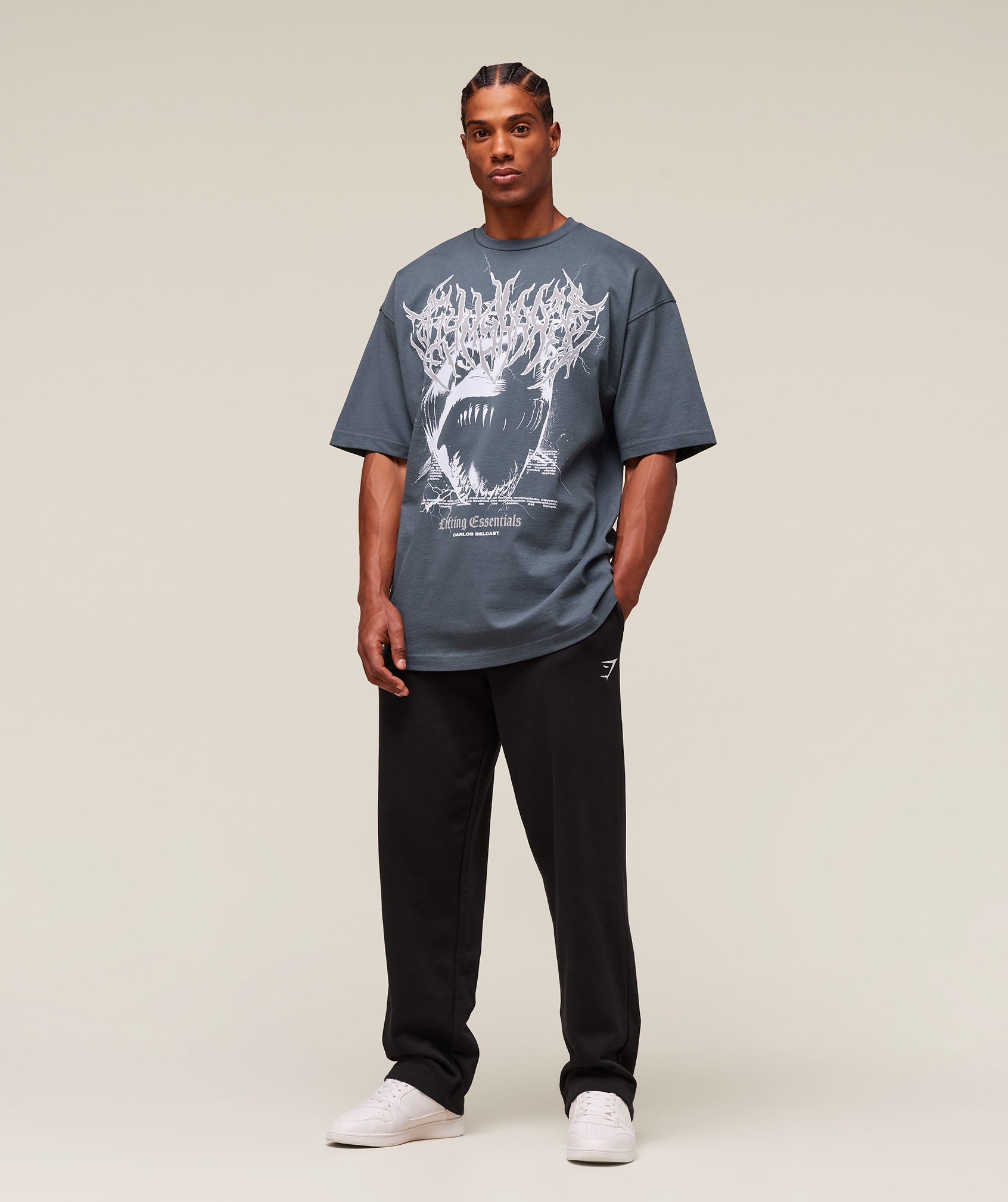 Carlos Belcast x Rest Day Essential T-Shirt Titanium Blue