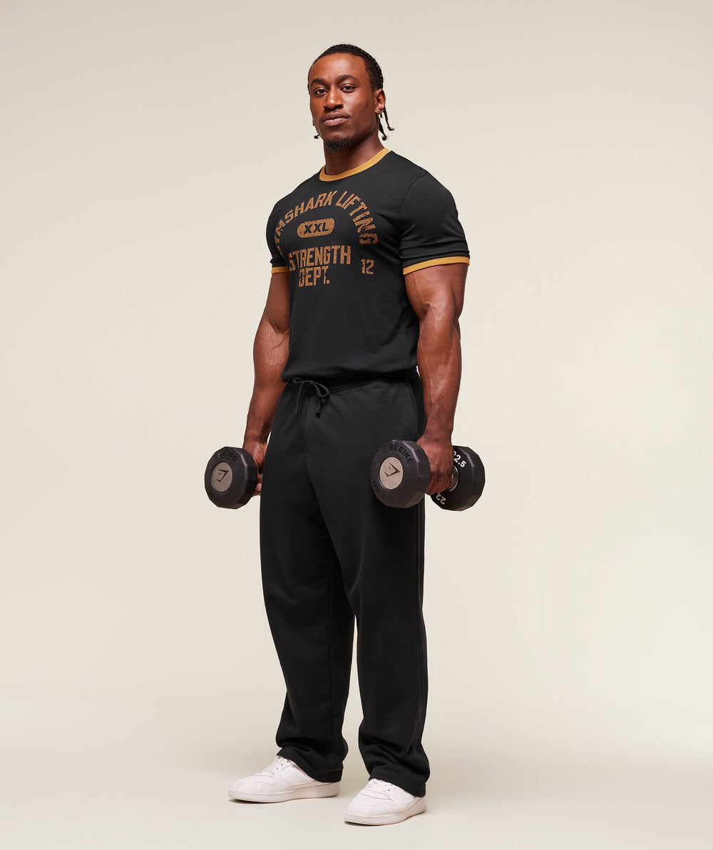 XXL Strength Dept Ringer T-Shirt Black